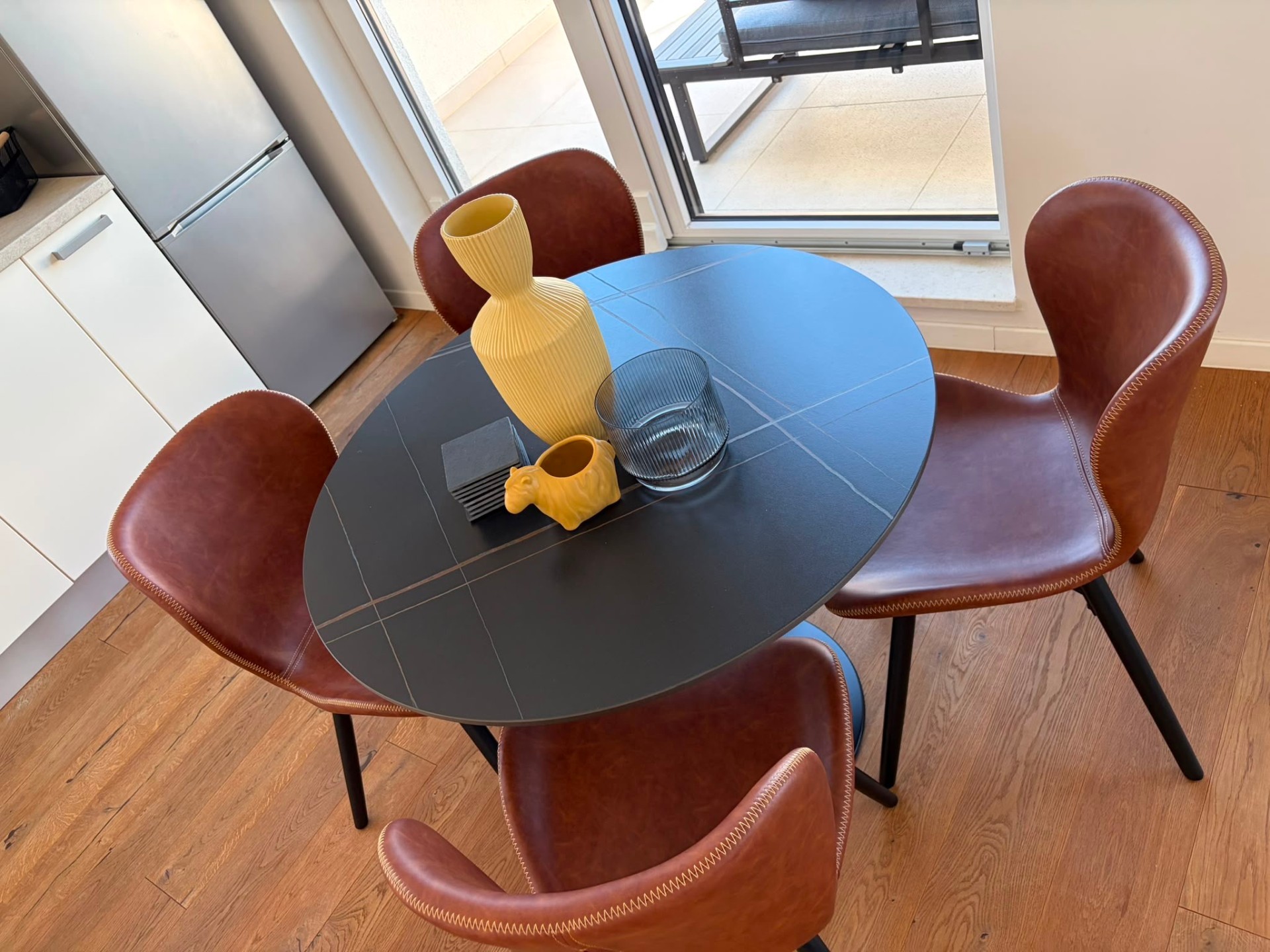 Dining table from above