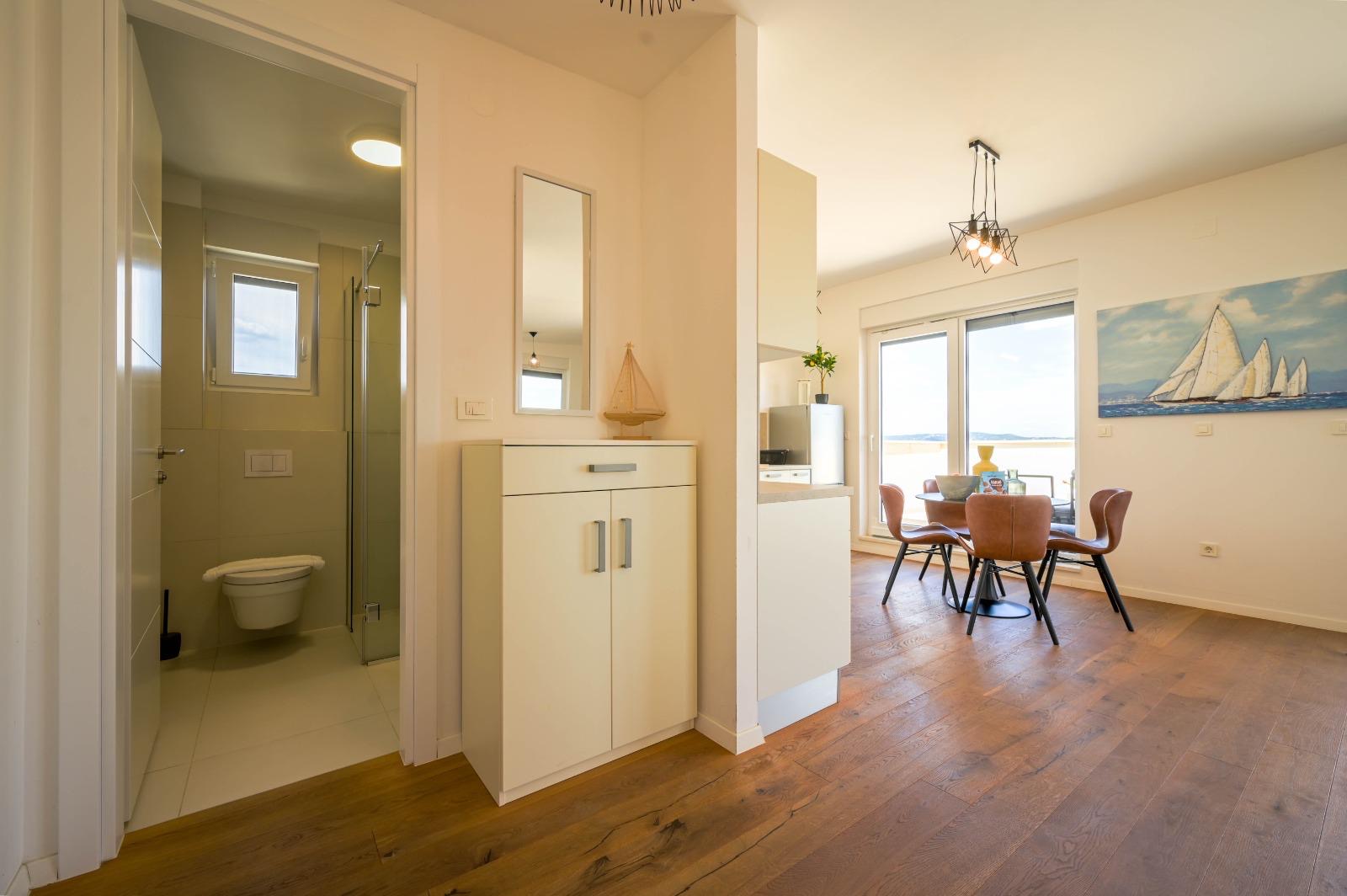 Hallway to the bathroom